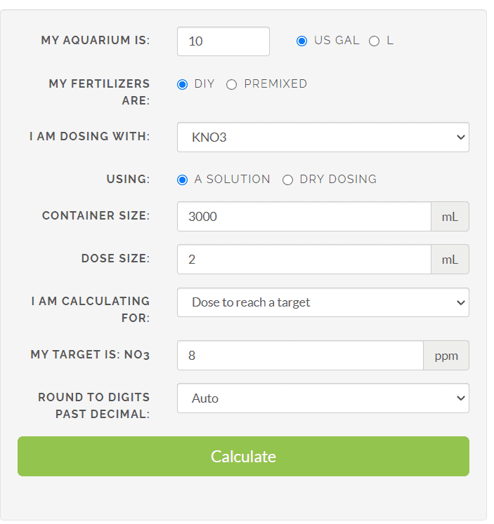 What the calculator should look like once you've added in everything